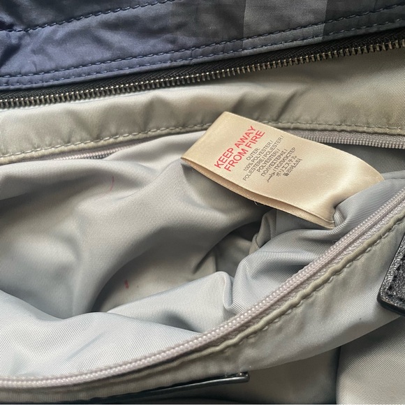 BURBERRY buckleigh packable nylon check tote - Picture 13 of 16